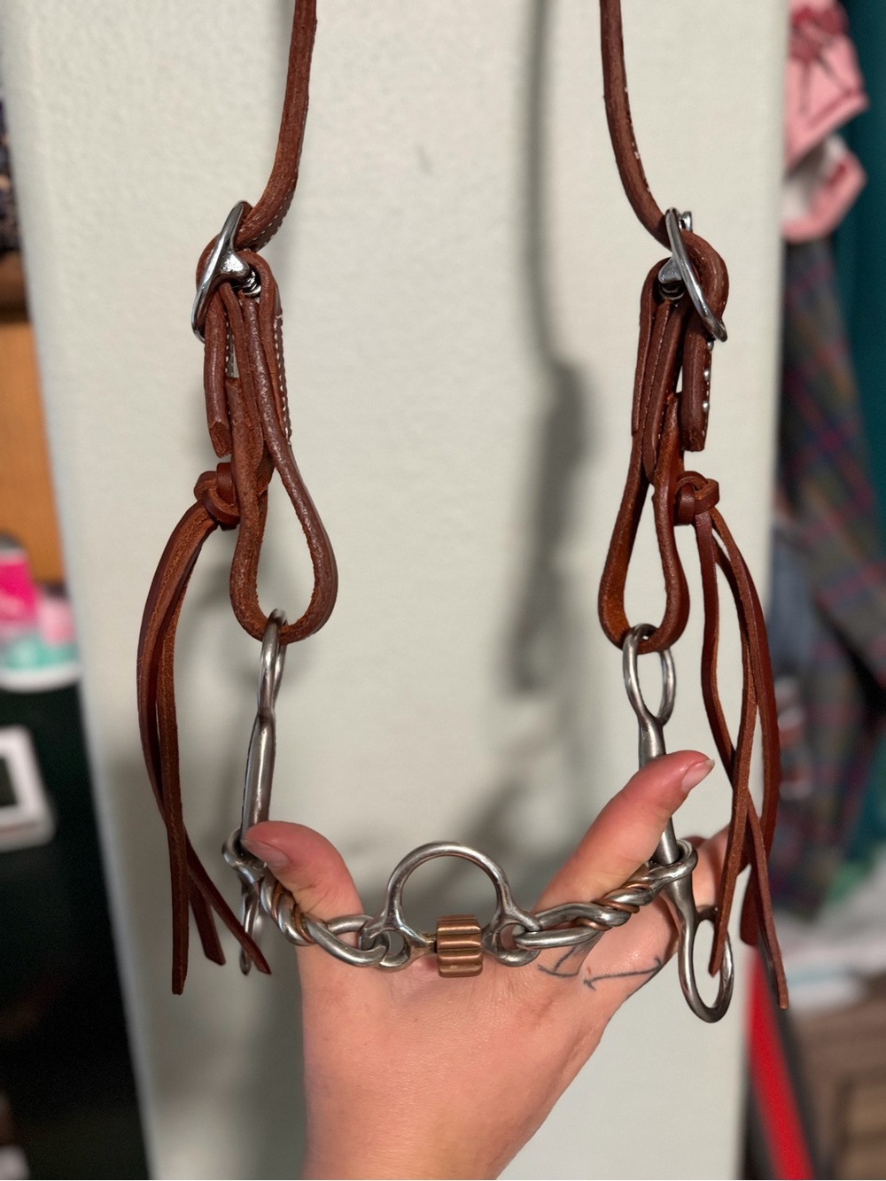 New Klu bit with new DFT pineapple knot dotted one ear